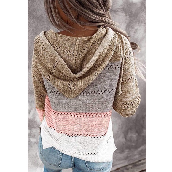 ✨Womens Boho ColorBlock Knitted Pullover✨ - Picture 2 of 3